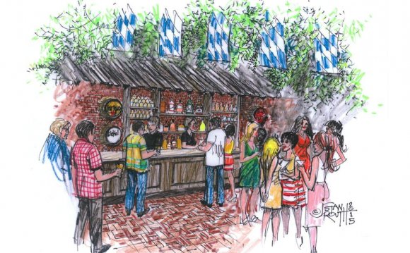 Oktoberfest beer Garden